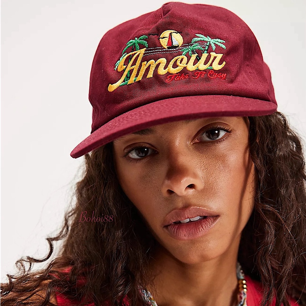 NEW Free People Amour Inc Take It Easy Snapback